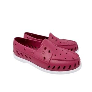 Sperry Original Float Boat Loafer Shoe Rhubarb Pink Men's 8 Women's 10